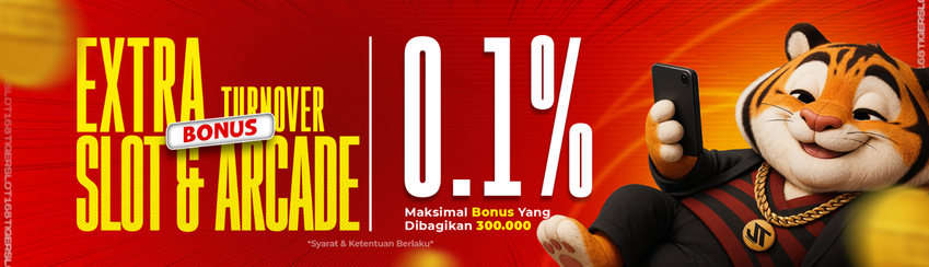 EXTRA BONUS TURNOVER SLOT DAN ARCADE HARIAN 0.1% 