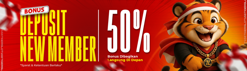 BONUS DEPOSIT MEMBER BARU 50% SLOT GAMES DI DEPAN