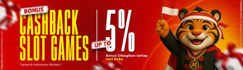 BONUS CASHBACK SLOT UP TO 5%